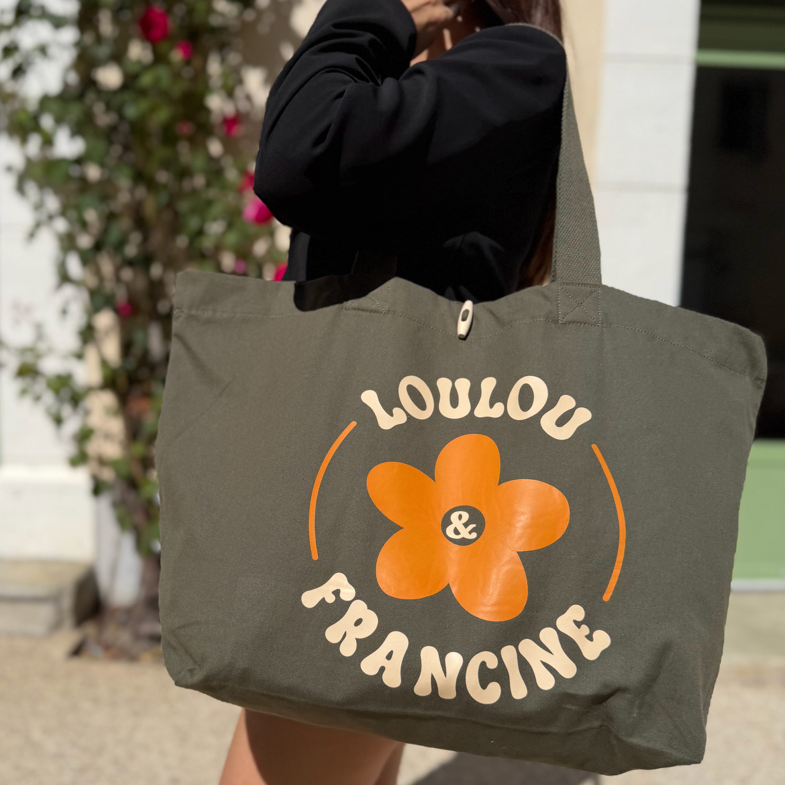 Sac cabas XL kaki