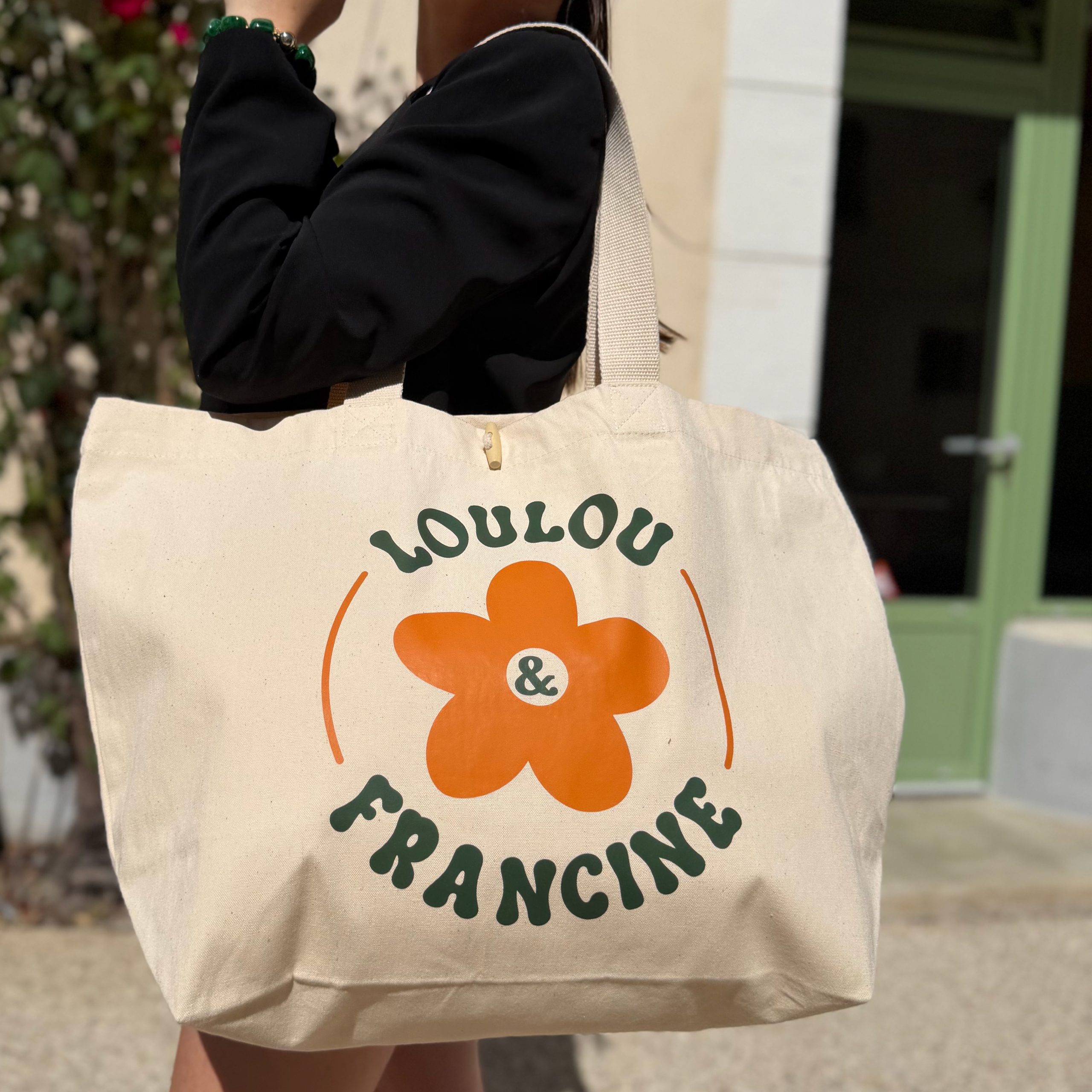 Sac cabas XL naturel – Image 2