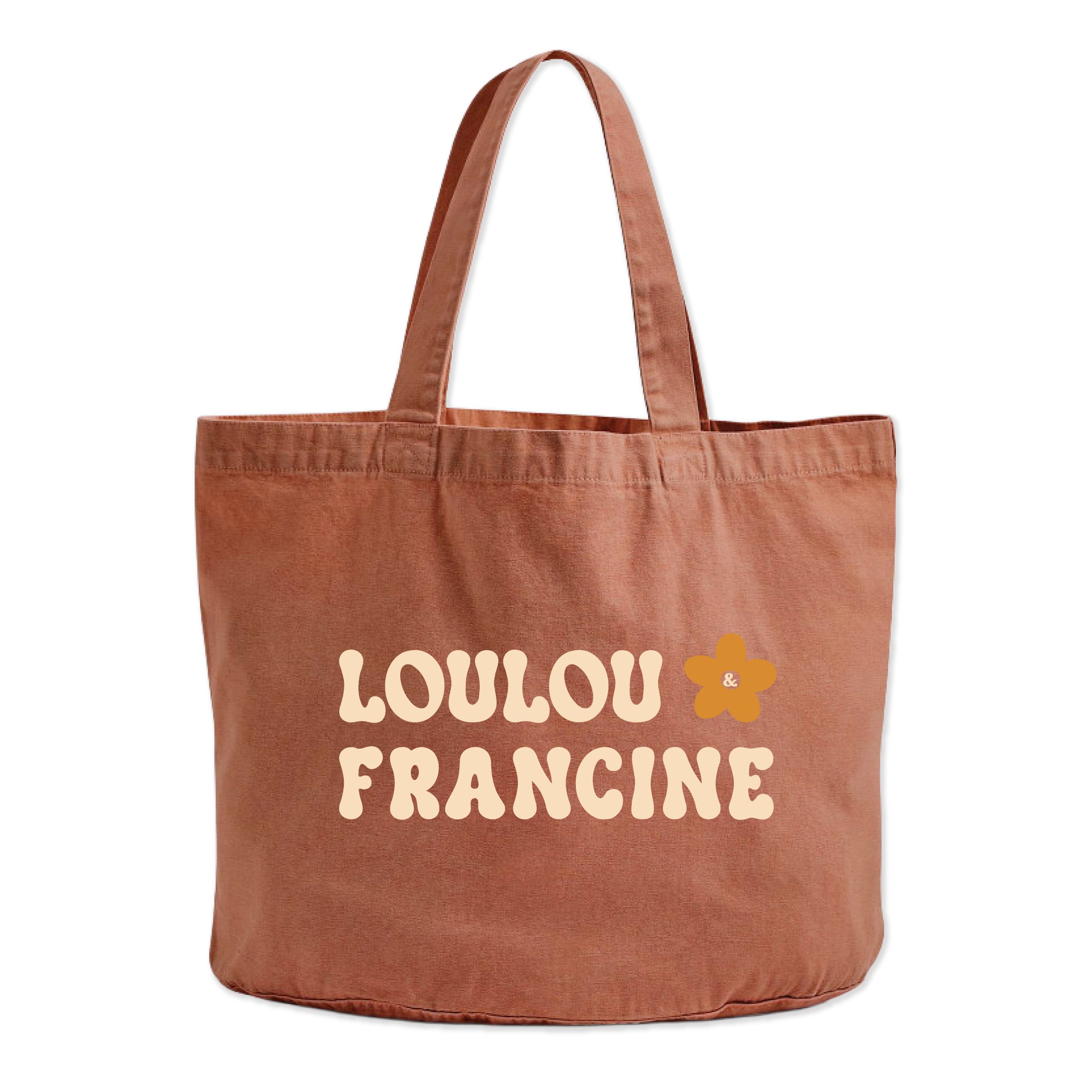 Totebag orange rouille