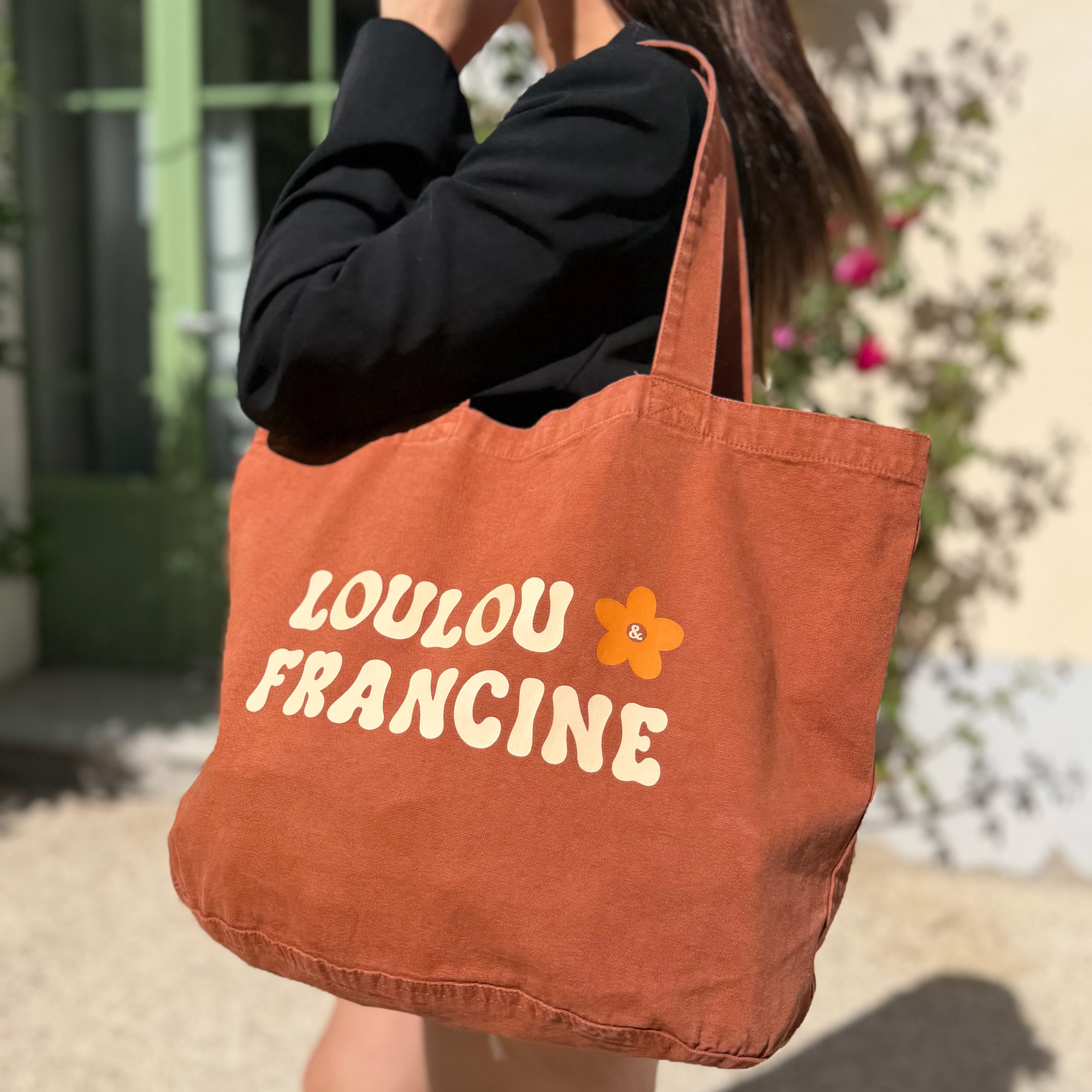 Totebag orange rouille