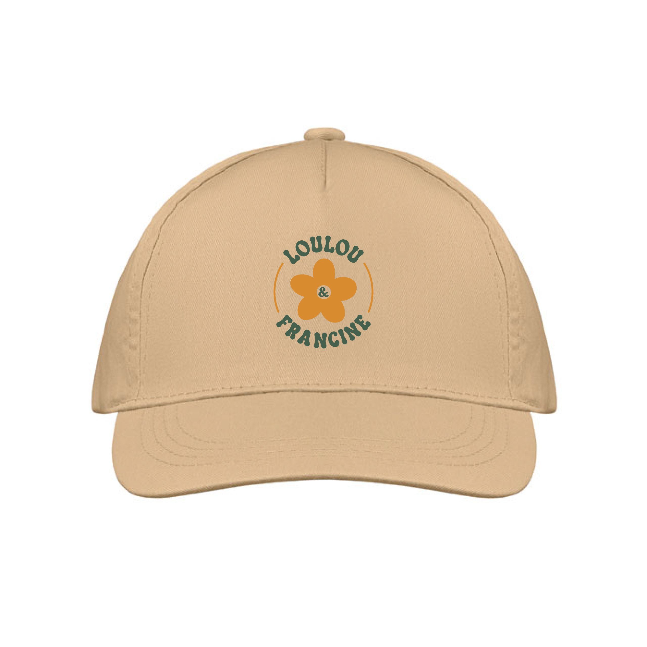 Casquette en tissu beige