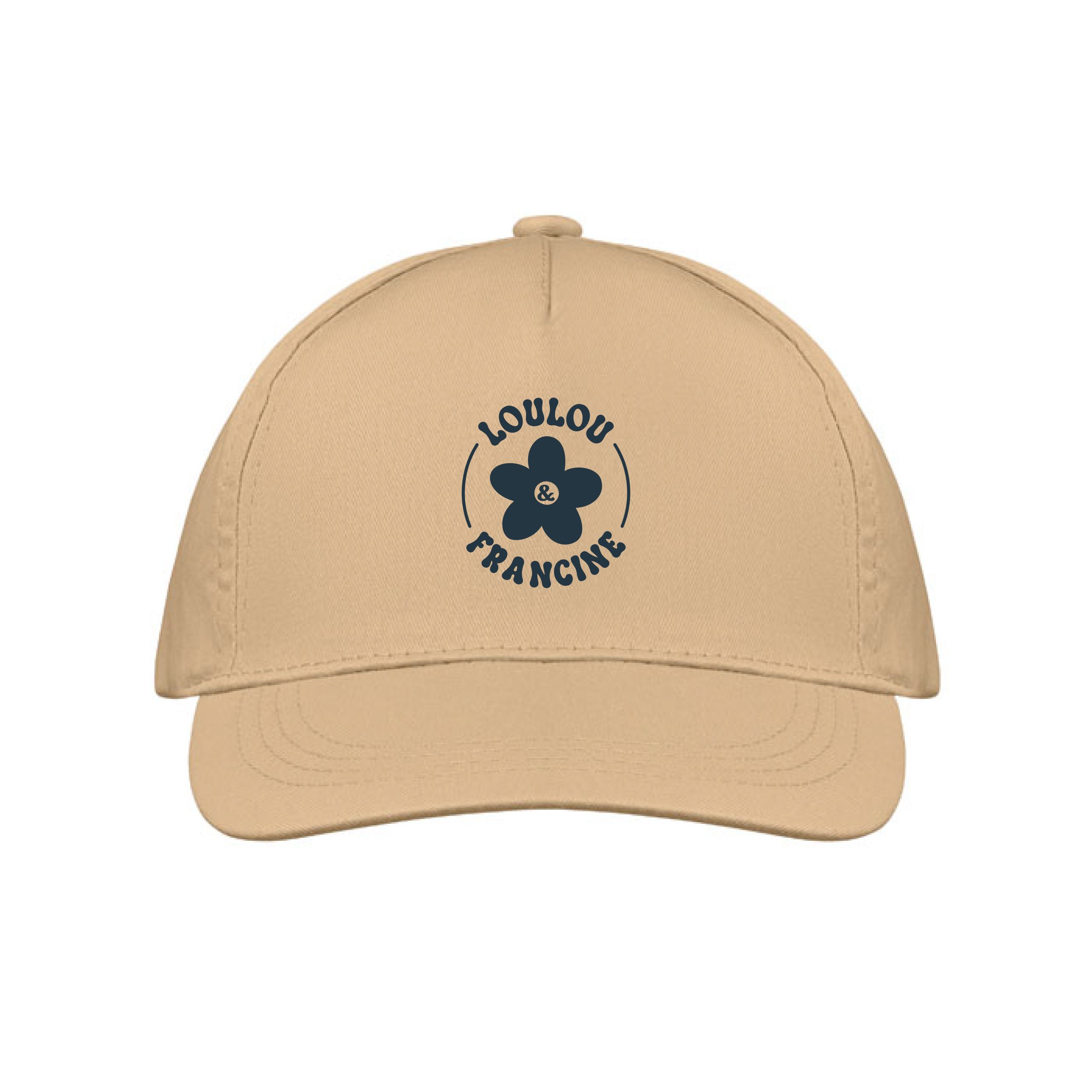 Casquette en tissu beige
