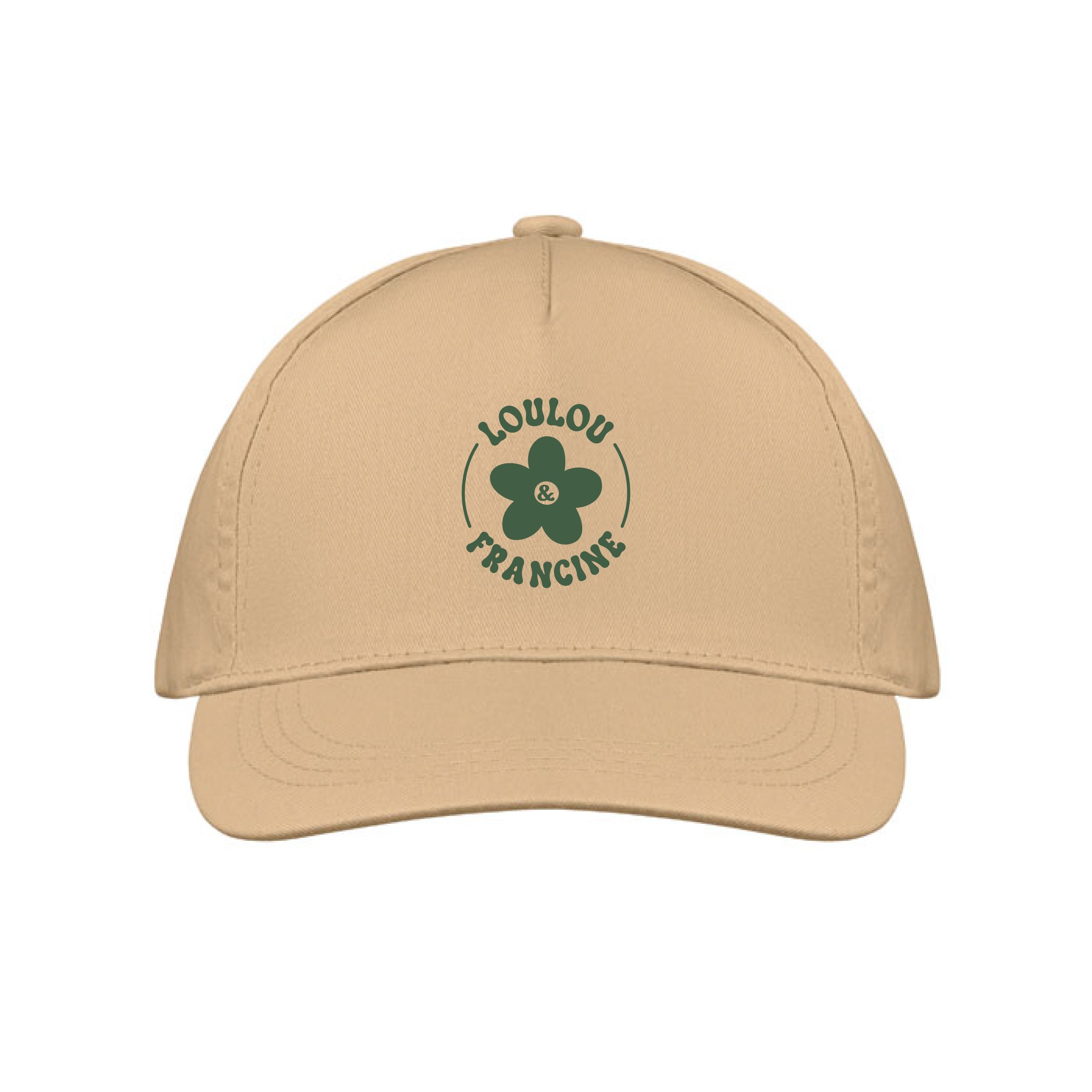 Casquette en tissu beige