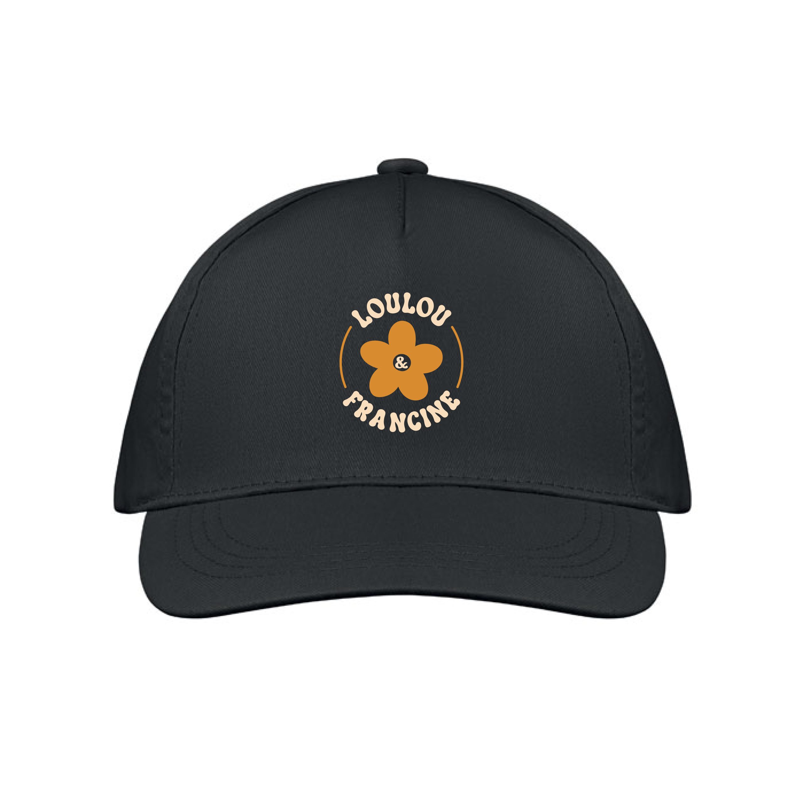 Casquette en tissu noir