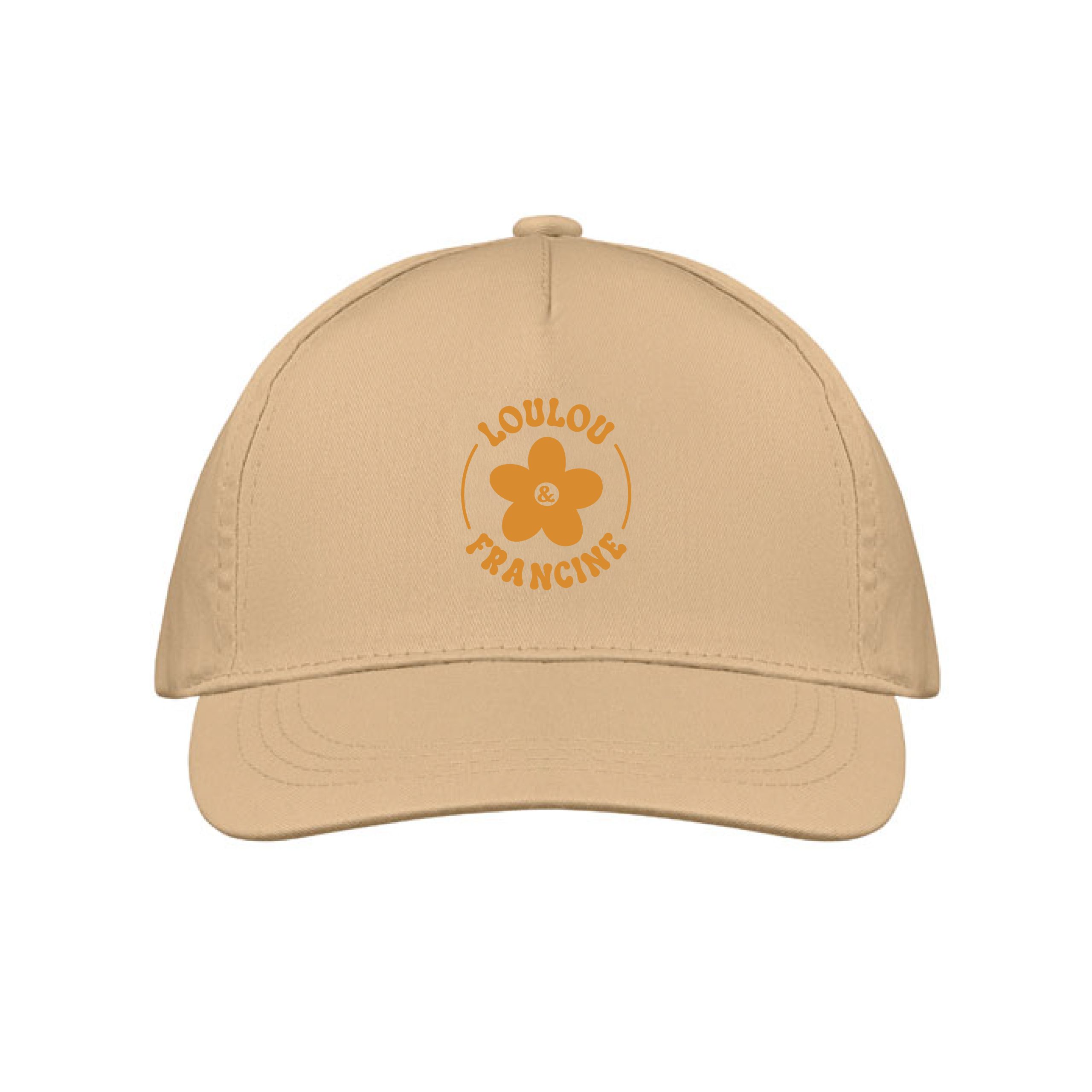 Casquette en tissu beige