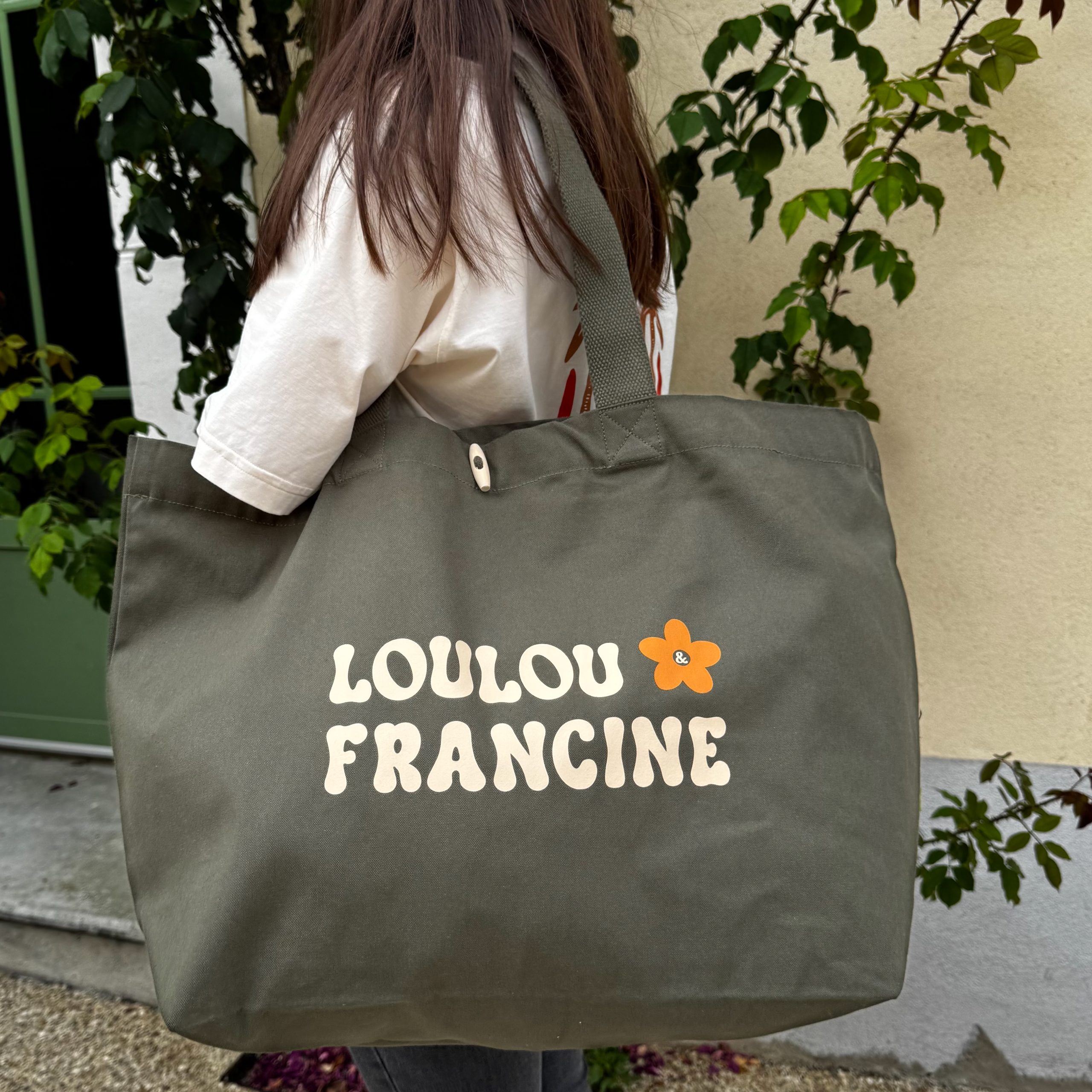 Sac cabas XL kaki