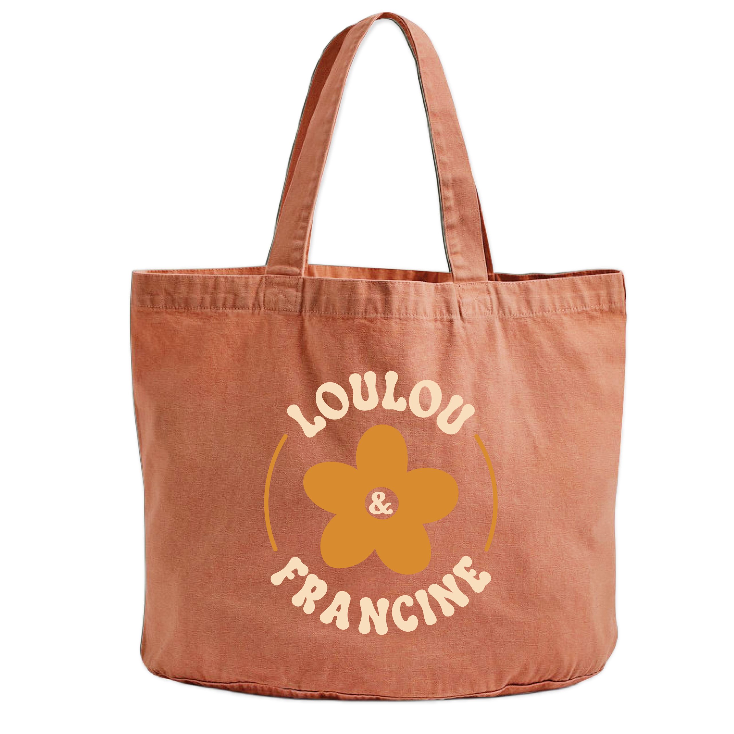 Totebag orange rouille